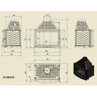 Ενεργειακο Τζακι Kratki mod. Amelia/DECO 25KW