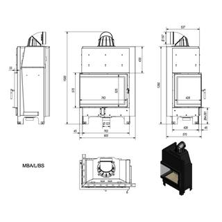 Ενεργειακο Τζακι Kratki mod. MBA/L/BS 17KW