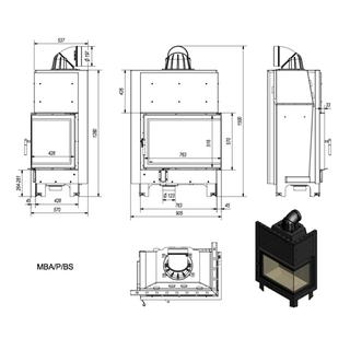 Ενεργειακο Τζακι Kratki mod. MBA/P/BS17KW